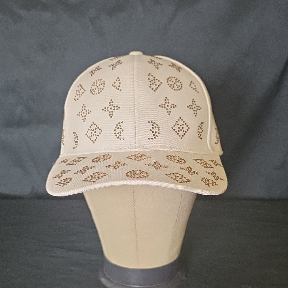 Beige Patterned Cap #206
